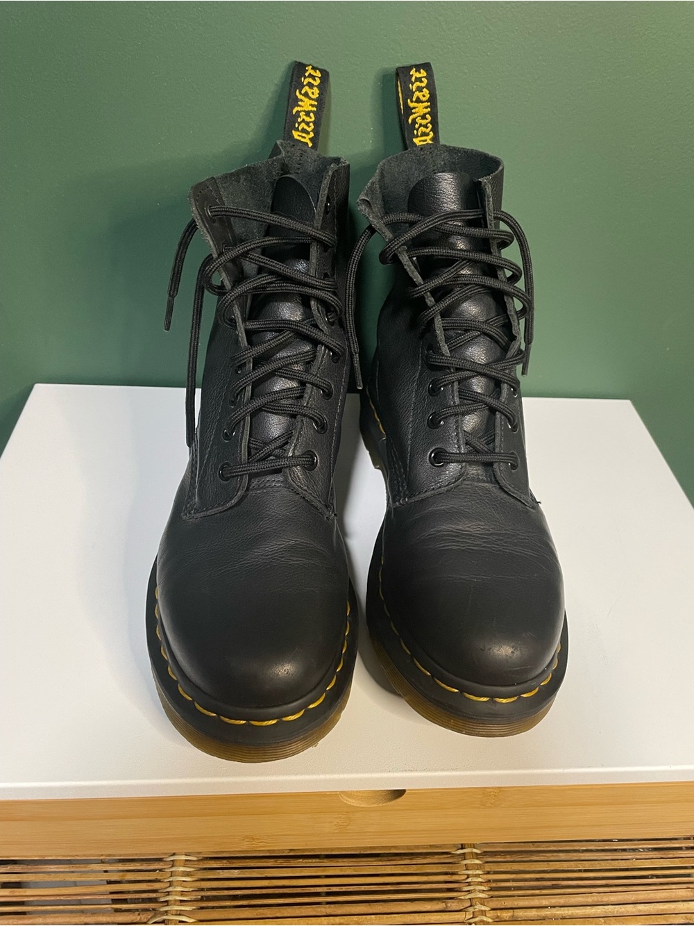 Dr. Martens 1460 Pascal Black Virginia Leather Boots Women’s 7